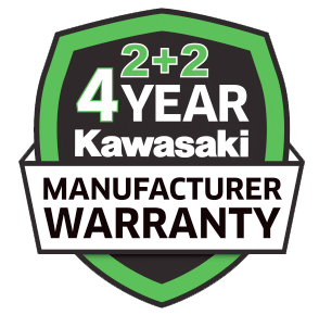 4 Year Kawasaki Warranty on all new bikes